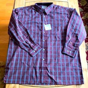 NWT Fox Fire long sleeve plaid shirt; size XL